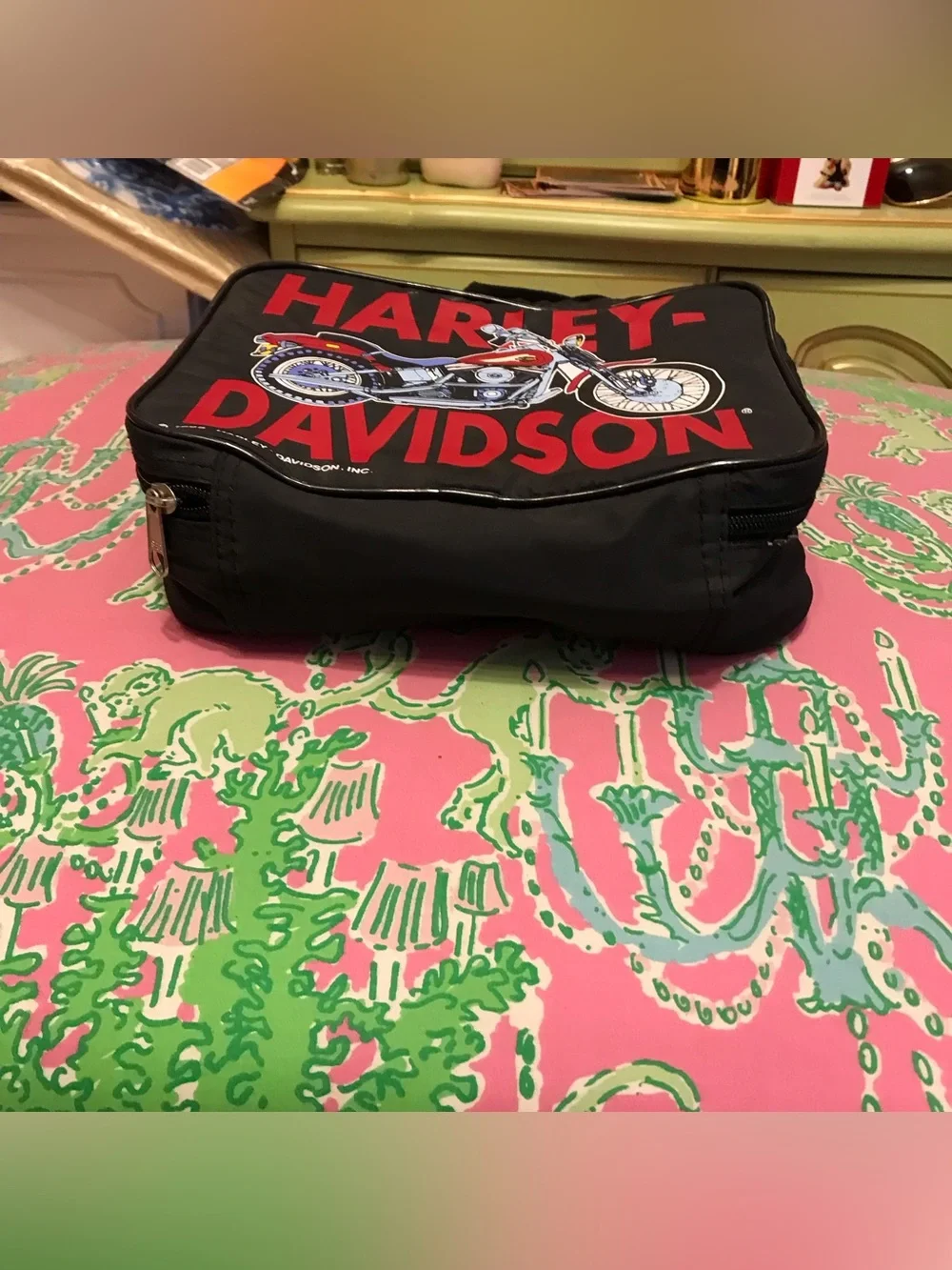Vintage 1995 Harley Davidson Soft Lunch Box